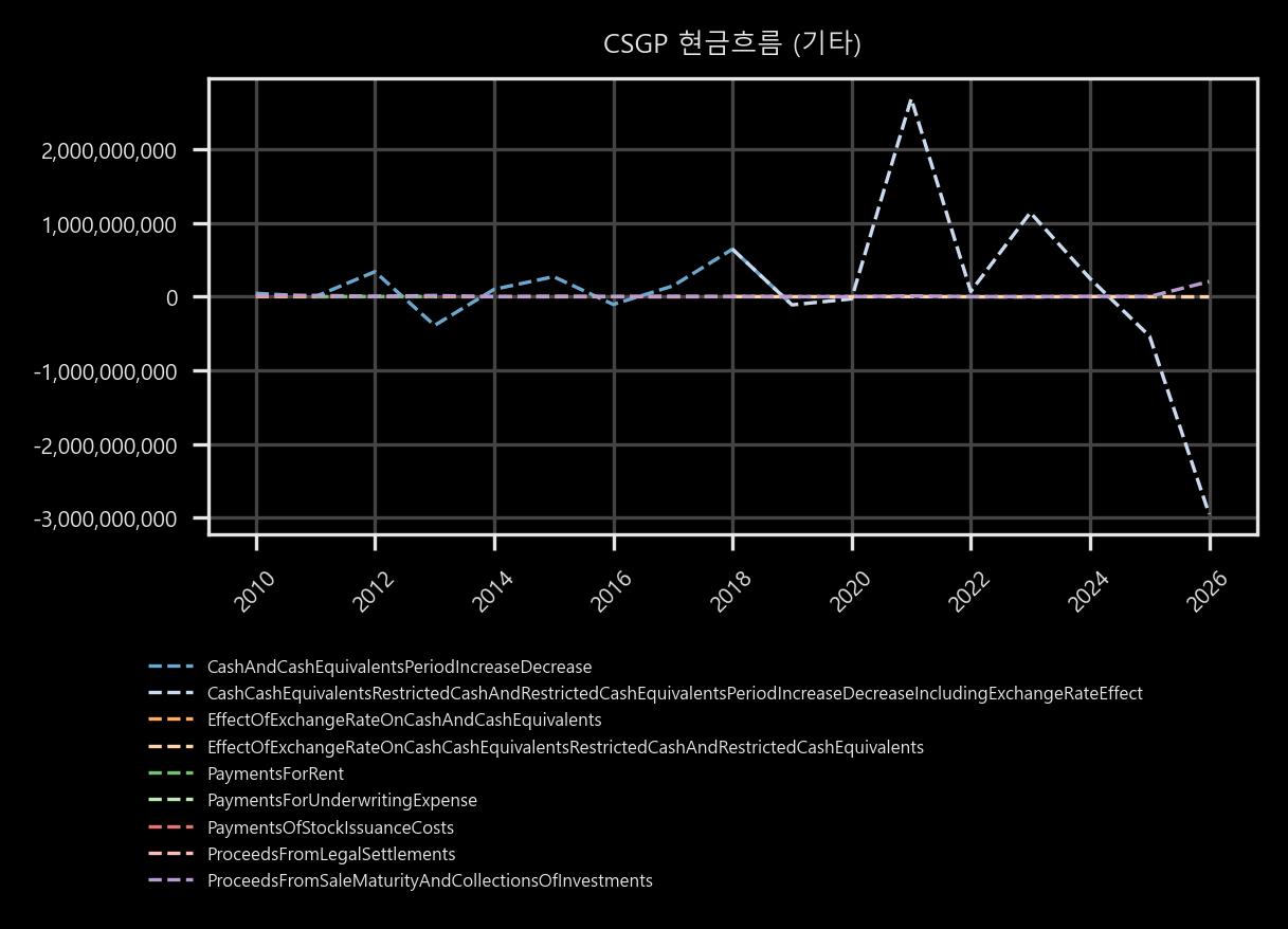 현금흐름 - 기타
