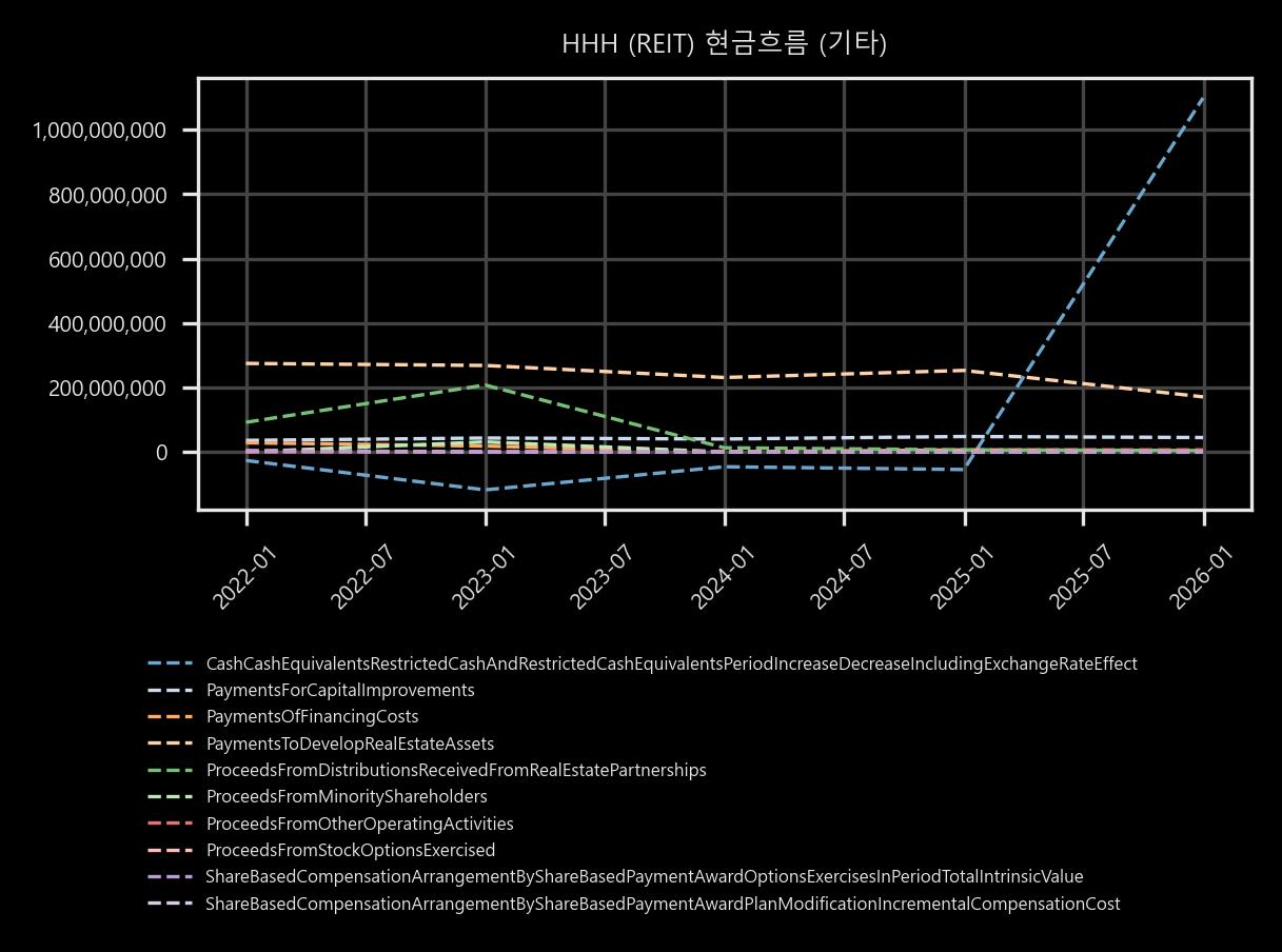 현금흐름 - 기타